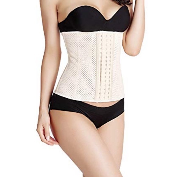 Breathable latex waist trainer color nude - Picture 3 of 7